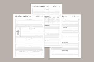 Generic Planning Pages Set V-19