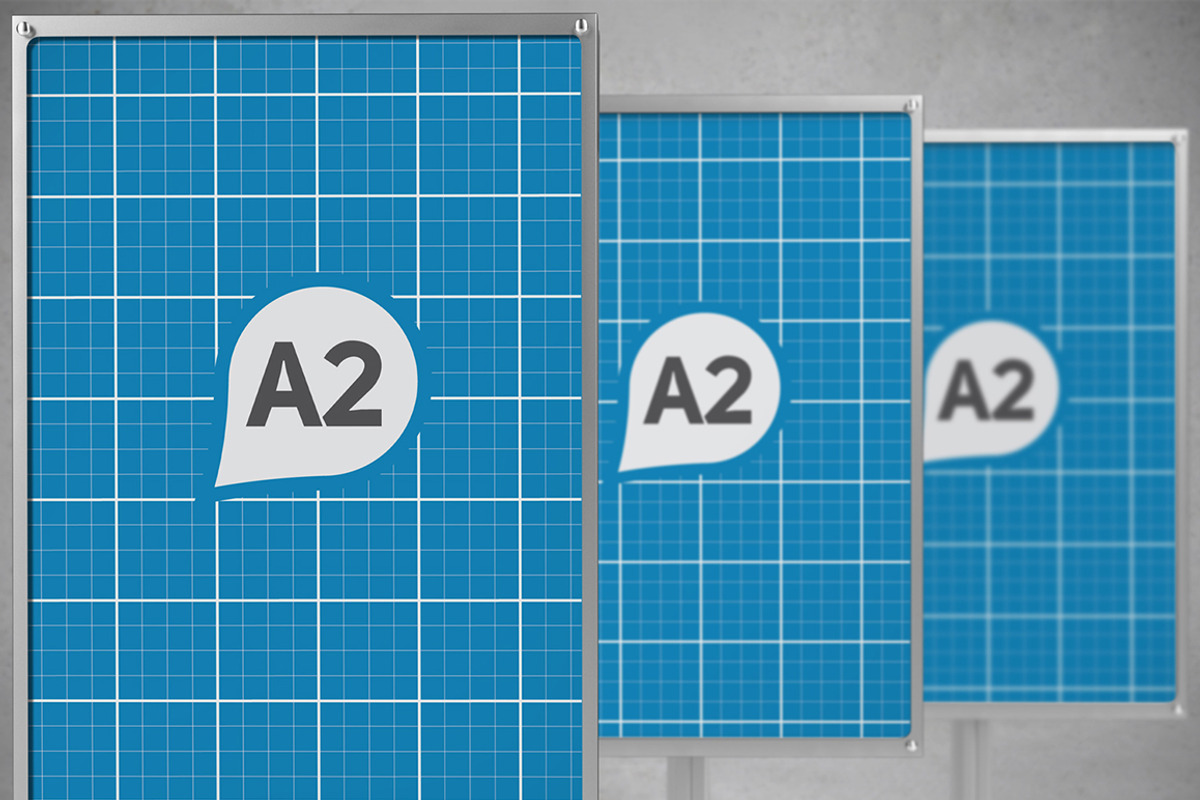 Sign Holder & Poster Stands Mockups, a Print Template by Kongkow (Photo 7 of 8)