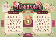 Fragrance, a Serif Font by Burntilldead (Thumbnail 12 of 14)