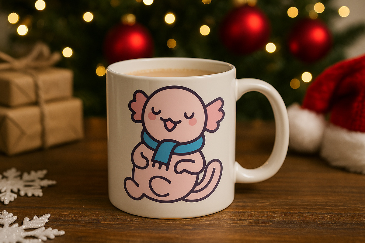 Axolotl Xmas Illustration Pack, a Seasonal Illustration by Palau (Photo 3 of 10)
