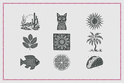 Cantina Fresca Display + Elements, a Sans Serif Font by Callie Rian & Co. (Thumbnail 12 of 14)