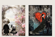 GOTHIC BEAUTIES CHARACTERS CLIPART, a Person Illustration by Daring Digies (Thumbnail 10 of 10)