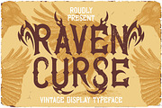 Raven Curse - Decorative Blackletter, a Blackletter Font by JumboDesign (Thumbnail 1 of 6)