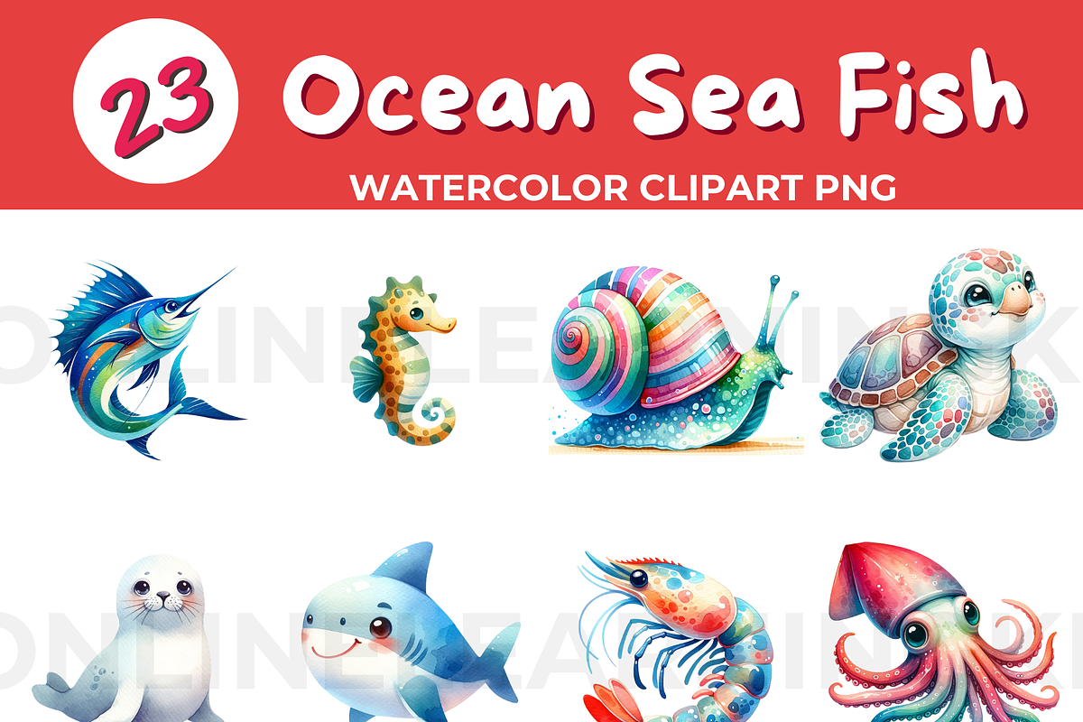 Marine, Ocean, Sea Fish, Underwater, an Education Illustration by John_Walker (Photo 1 of 2)