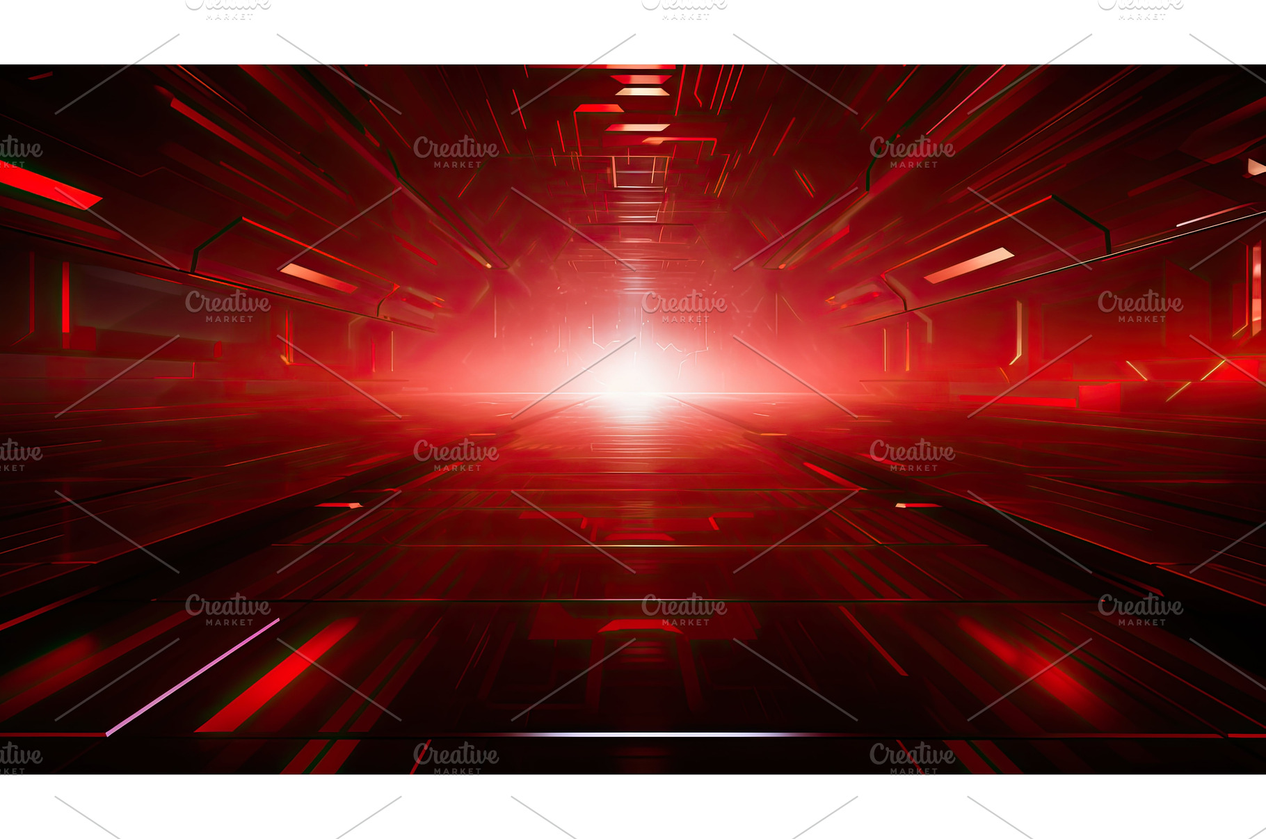 sci red technology background ai, an Abstract Photo by pikepicture