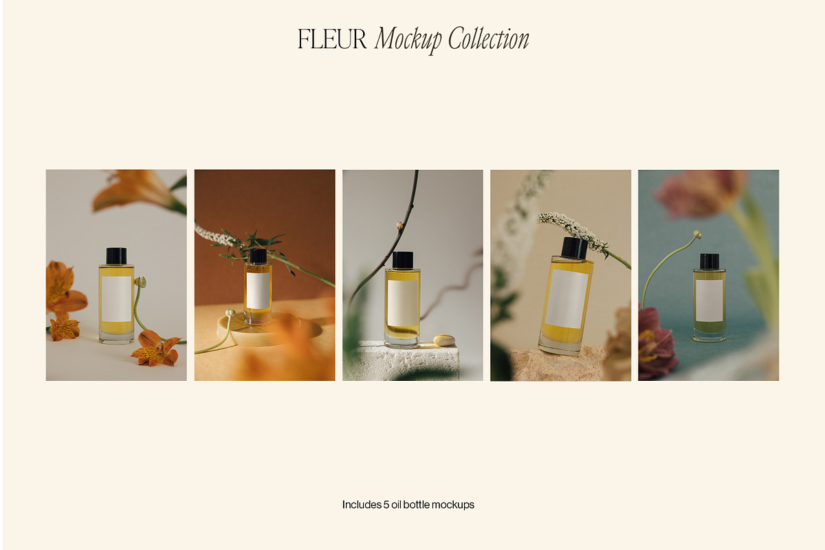 16 Cosmetic Bottle Label Mockups, a Packaging Mockup by Moyo Studio (Photo 5 of 14)