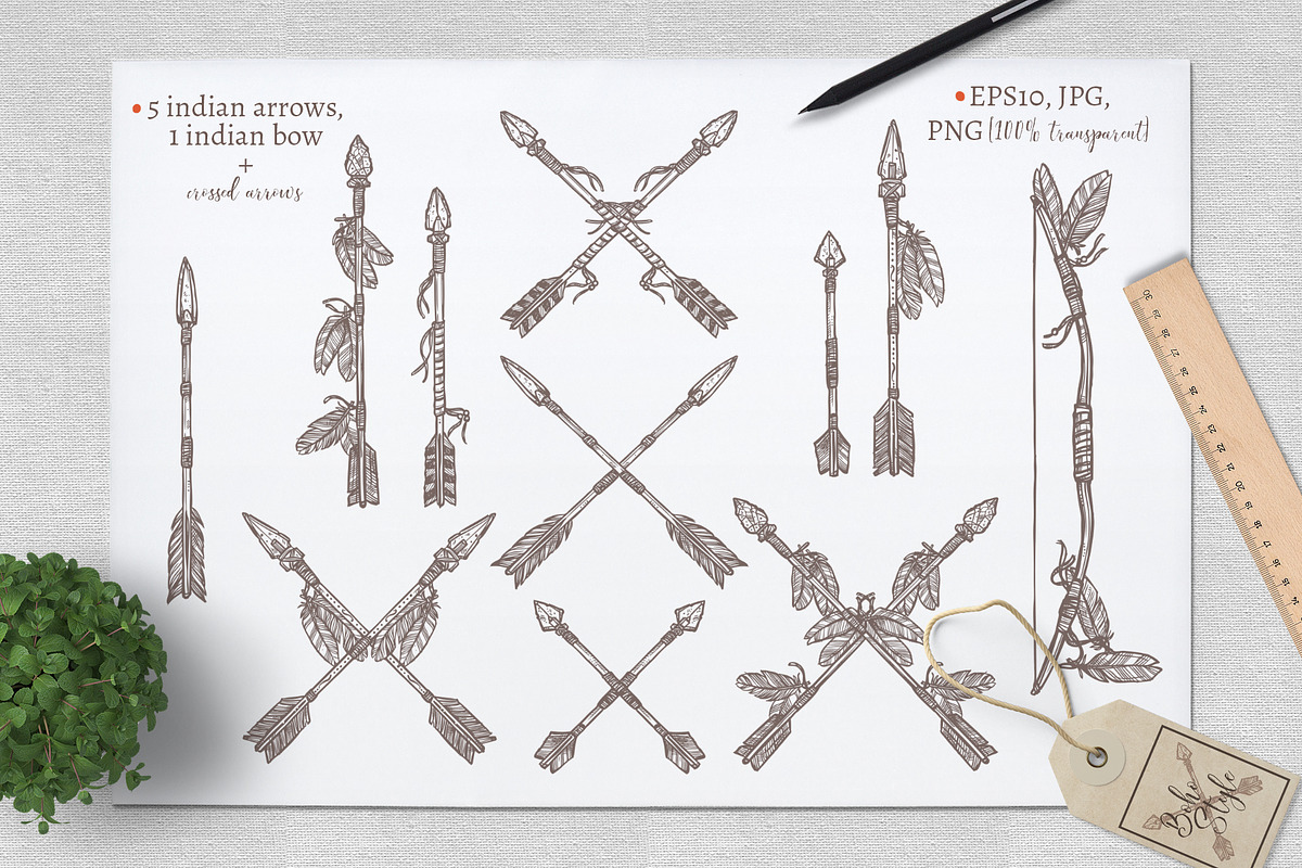 Boho And Tribal Graphic Collection, an Illustration by alexrockheart (Photo 3 of 9)