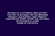 Spatech - Futuristic & Digital Font, a Sans Serif Font by QR Design Studio (Thumbnail 5 of 7)