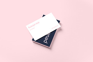 Peue Realsitic Business Card Mockup