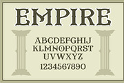 Empire, a Font by Art And Sign Unlimited (Thumbnail 1 of 3)