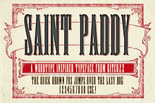 St.Paddy Woodblock Font