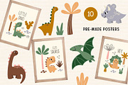 Baby Dino set. Graphic & Pattern, an Animal Illustration by EltaMaxArt (Thumbnail 3 of 14)