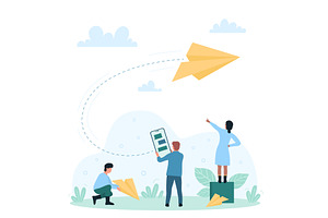 Messages in social media, email and, a Finance Illustration by Flashvector