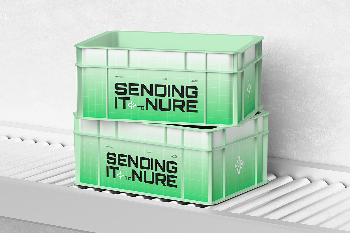 Plastic Crates Mockup, a Product Mockup by Neermana (Photo 3 of 7)