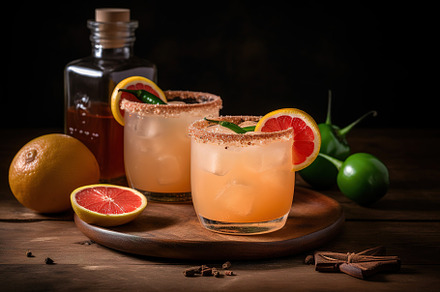 fresh summer drink with fruit, a Food & Drink Photo by Virgo Studio