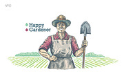 Happy Farmer, a Work Illustration by Countryside life (Thumbnail 11 of 16)