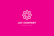 Lily star logo template., a Branding & Logo Template by Anton Akhmatov (Thumbnail 2 of 3)