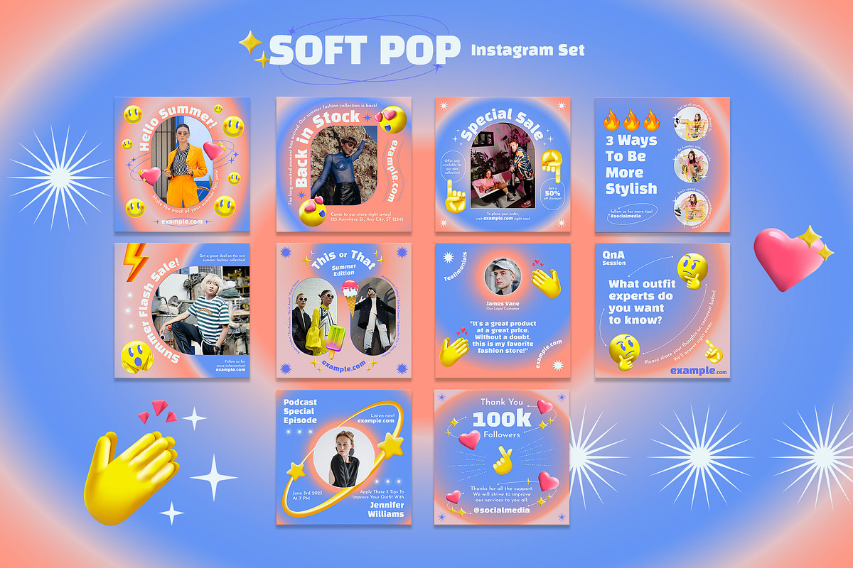 Soft Pop Instagram Set
