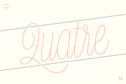 Quatre, a Script Font by Blank Is The New Black (Thumbnail 1 of 9)