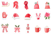 Festive Red Christmas Watercolor, an Illustration by Designworld (Thumbnail 5 of 5)