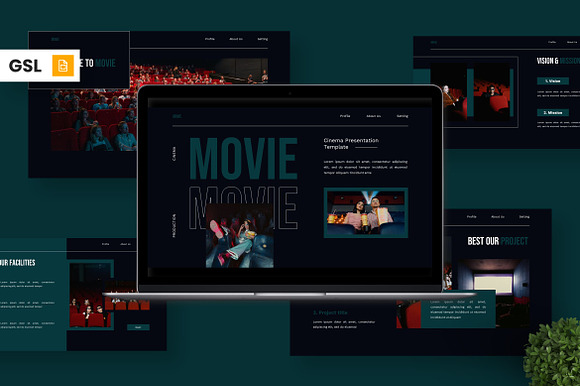 Movie - Cinema Google Slide preview 7