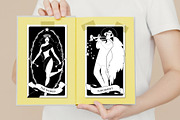 Tarot Black and White. 78 cards, an Illustration by La Inspiratriz (Thumbnail 8 of 9)