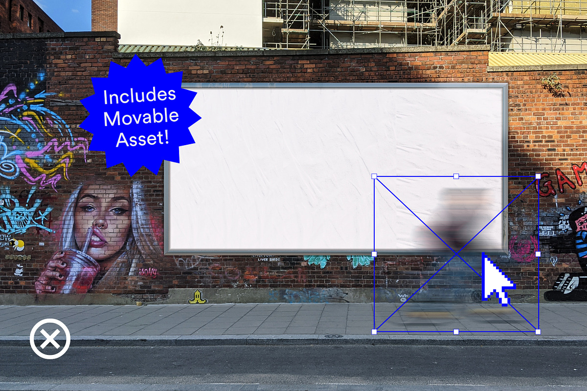 Street Billboard Mockup, a Print Template by Dead Pixel Mockups (Photo 3 of 3)