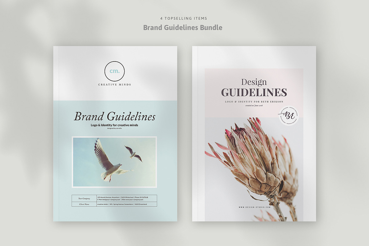 Brand Guidelines Bundle, a Brochure Template by Imagination Area (Photo 1 of 22)