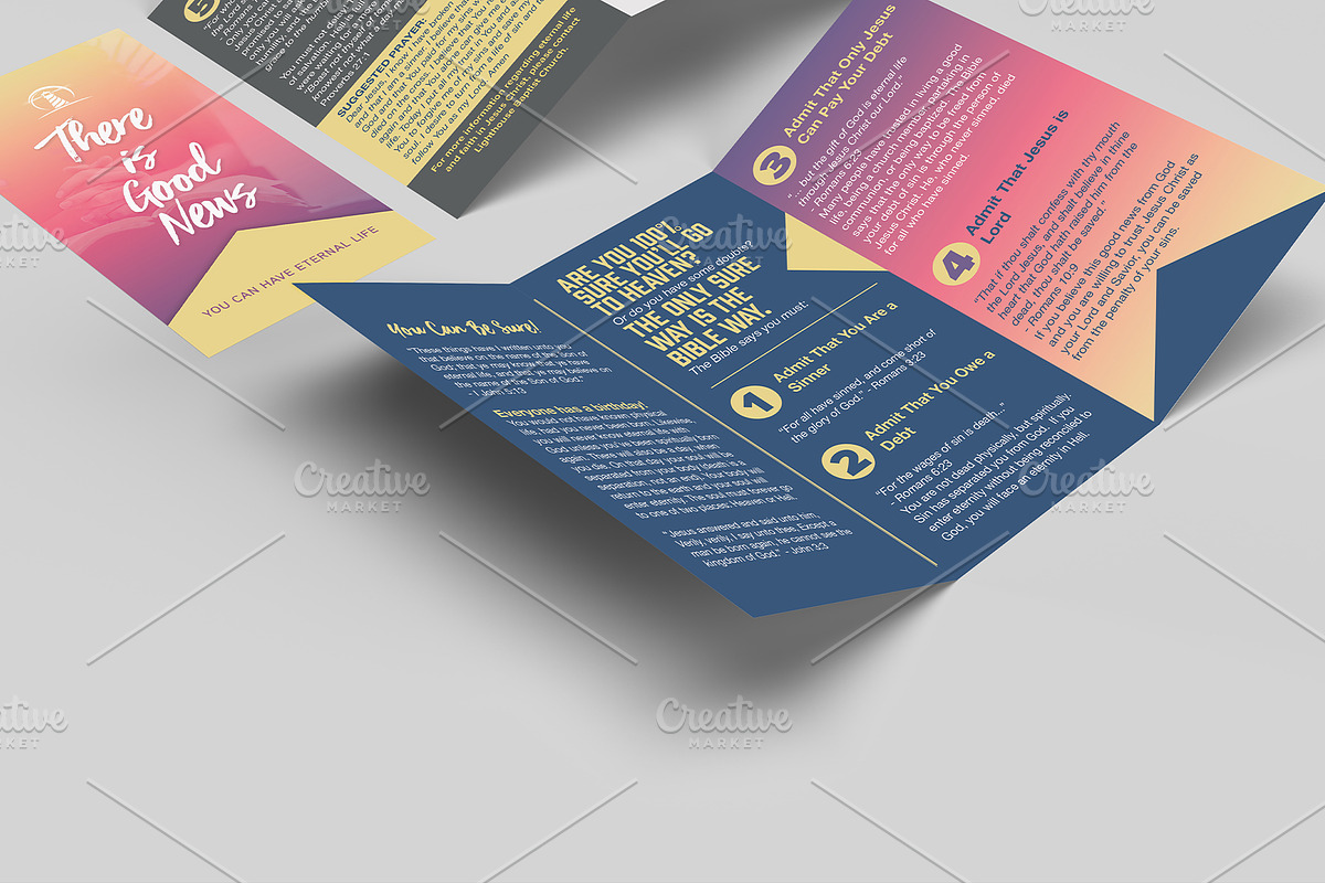 6x9 Trifold Brochure Mockup, a Print Template by IFBdesign (Photo 2 of 3)