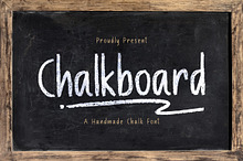 Chalk Board - A Handmade Chalk Font