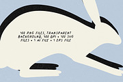 100 Naive Animal Silhouettes, an Animal Illustration by Veyla (Thumbnail 7 of 11)