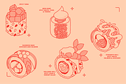 Sushi Vector Food Illustrations, a Food Illustration by TheFoodAtlas (Thumbnail 8 of 15)