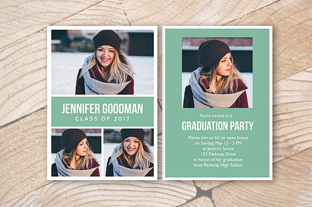 Graduation Announcement Template, a Flyer Template by ShalexDesigns