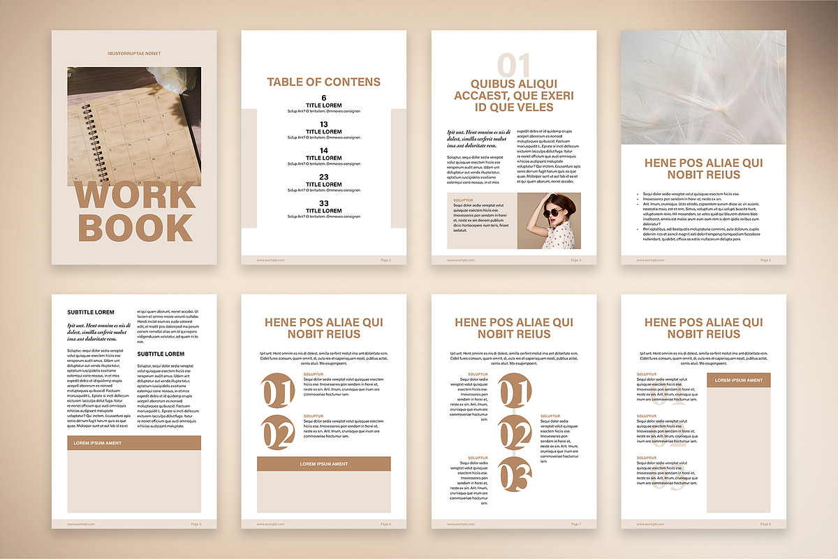 WorkBook Design Creator for Coaches, a Stationery Template by McLittle Stock (Photo 2 of 6)