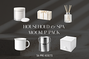 Household & Spa Object PNG Mockups, a Packaging Mockup by Threestudio (Thumbnail 1 of 3)