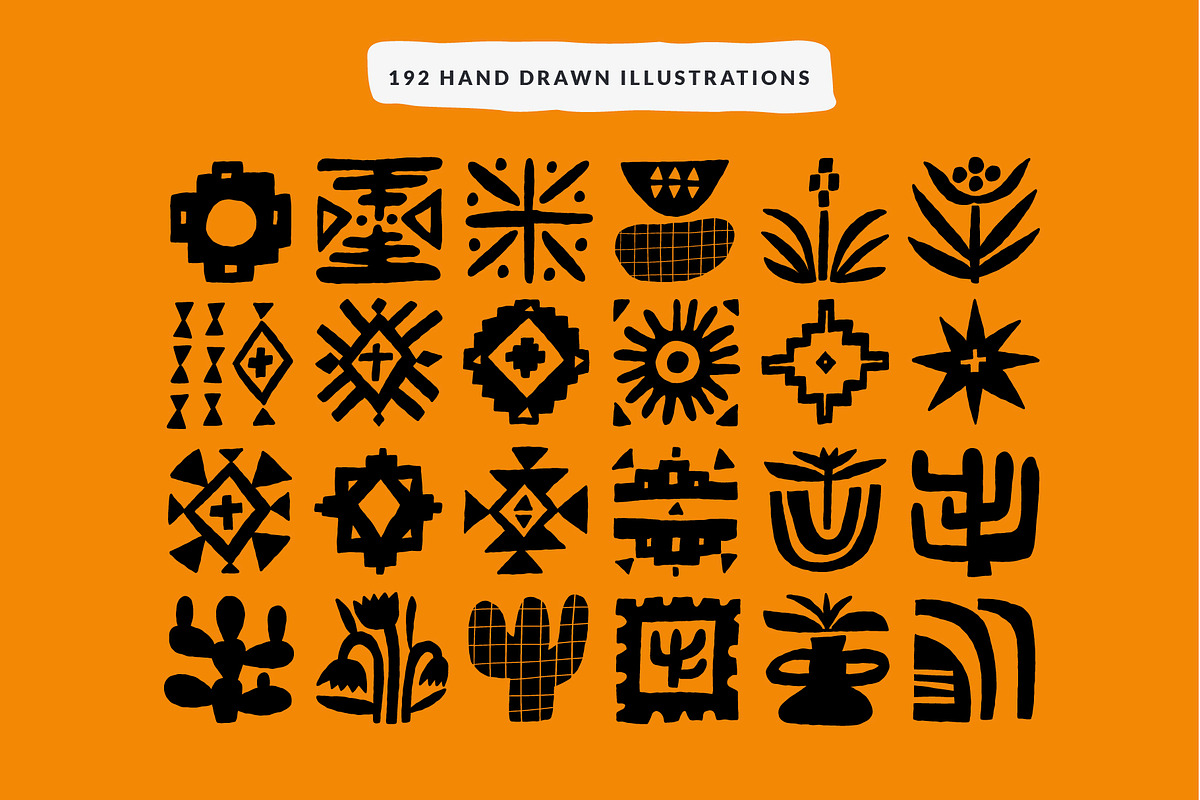 MEXICAN SHAPES | HAND DRAWN ELEMENTS, a Decorative Illustration by Favete Art (Photo 3 of 15)