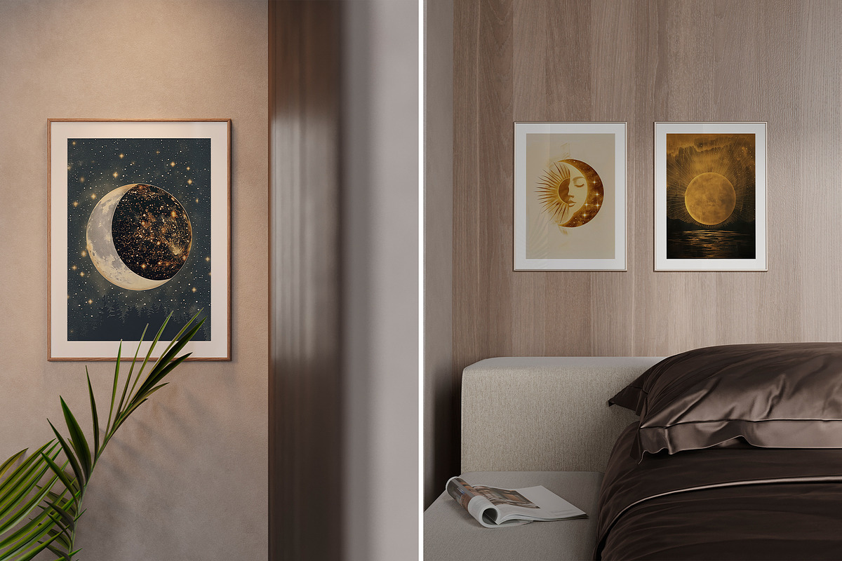 Celestial Patterns and Art Prints, a Pattern Graphic by Ninterints (Photo 5 of 19)
