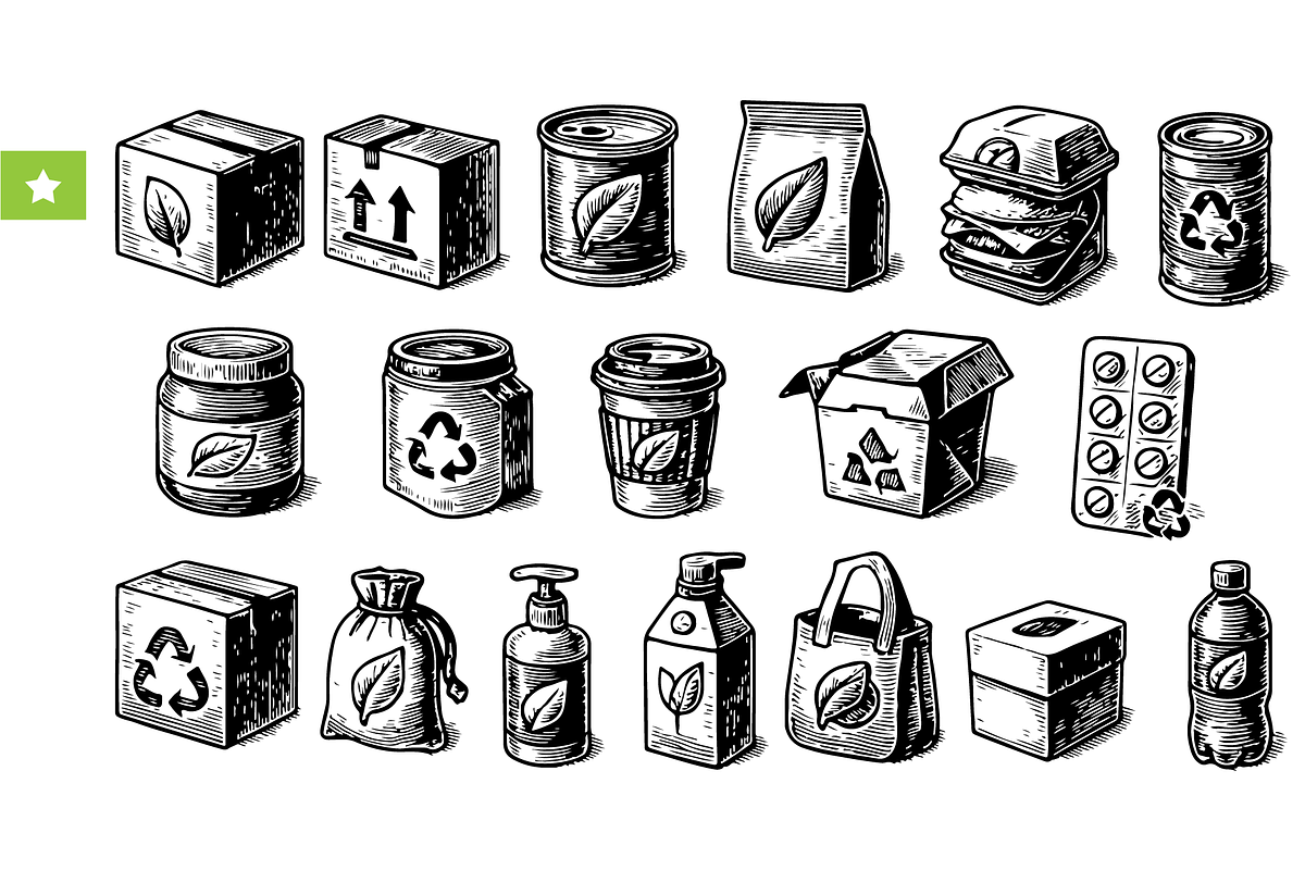Eco Friendly Packaging, an Object Graphic by RT Studio