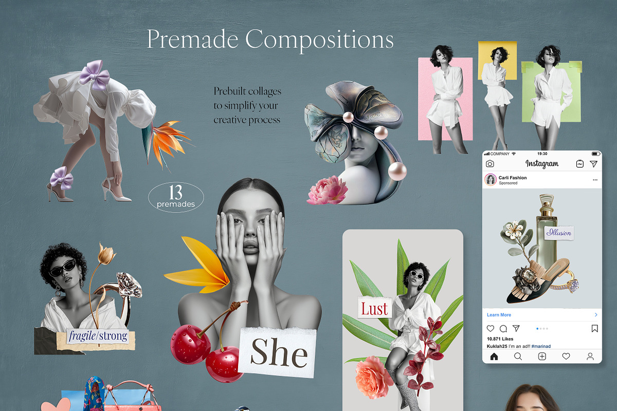 Relusion – Modern Collage Pack, a Graphic by R-studio (Photo 3 of 16)