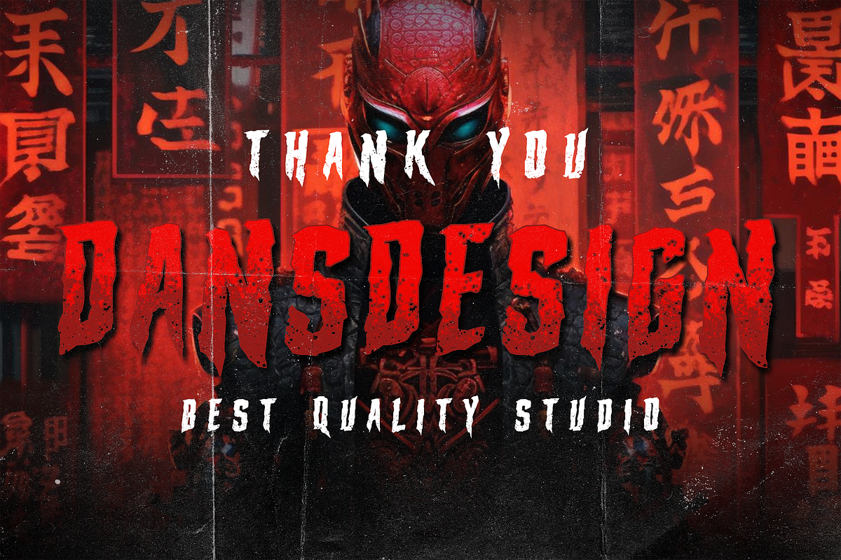 KISHINAN Modern Graffiti Brush Fon, a Blackletter Font by dansdesign (Photo 8 of 8)