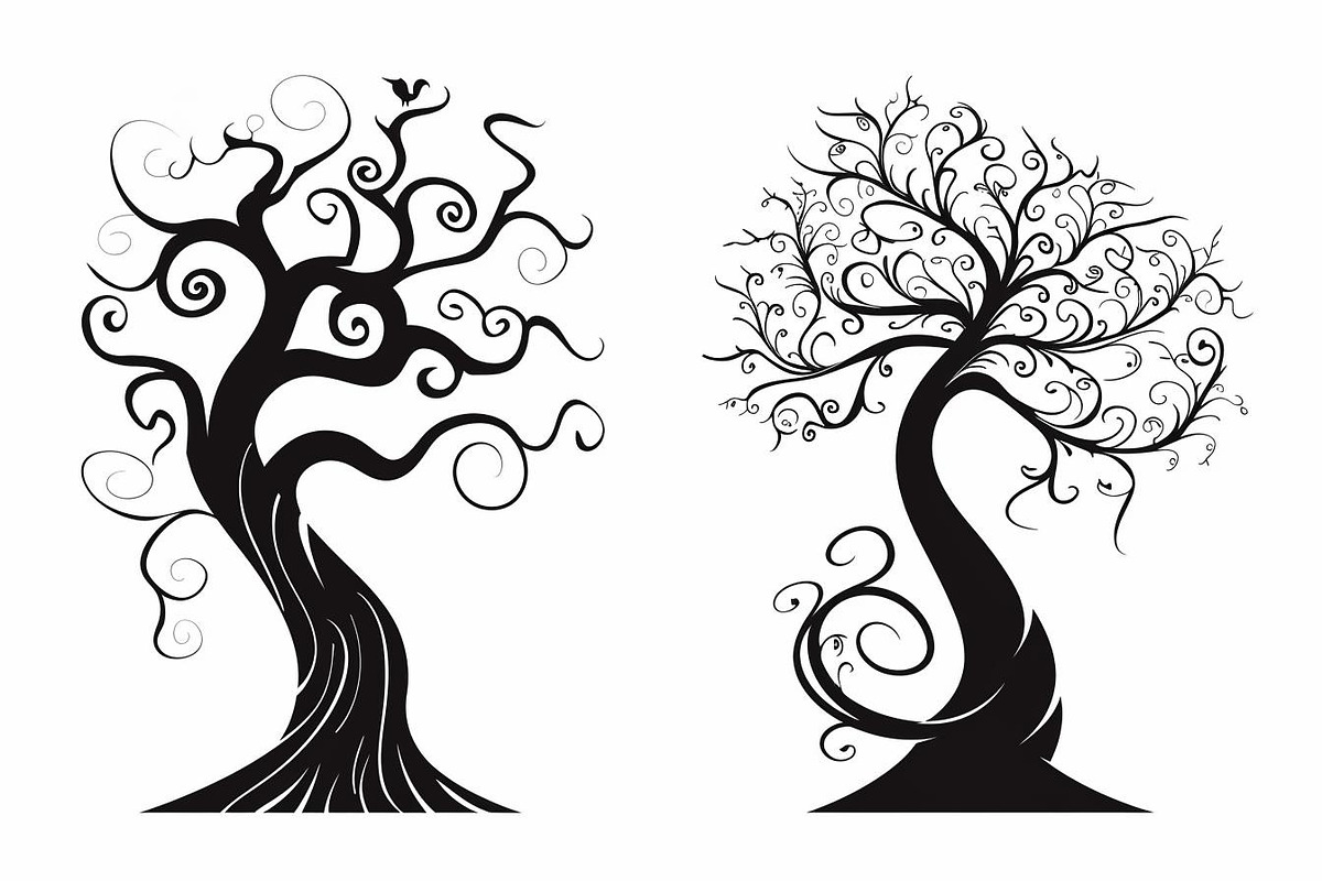 Tree Laser Cut Bundle | Decorative, a Graphic by jahid234 (Photo 3 of 9)