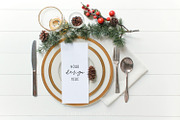 Festive Gold Program/Menu Mockup, a Product Mockup by ILLONA GRAPHICS (Thumbnail 1 of 4)