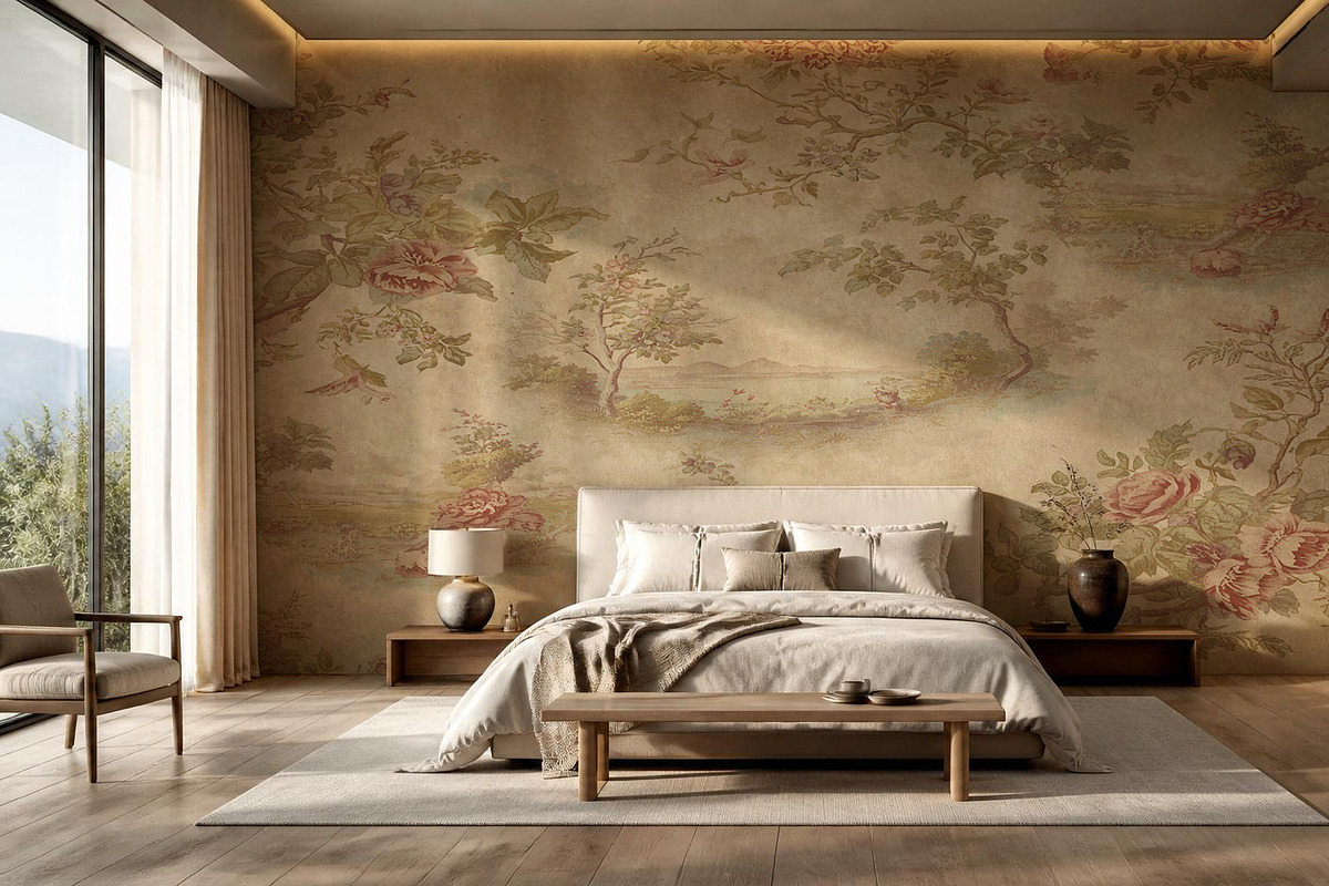 Bedroom Wallpaper Mockup PSD, a Household Mockup by elfy creative (Photo 1 of 4)