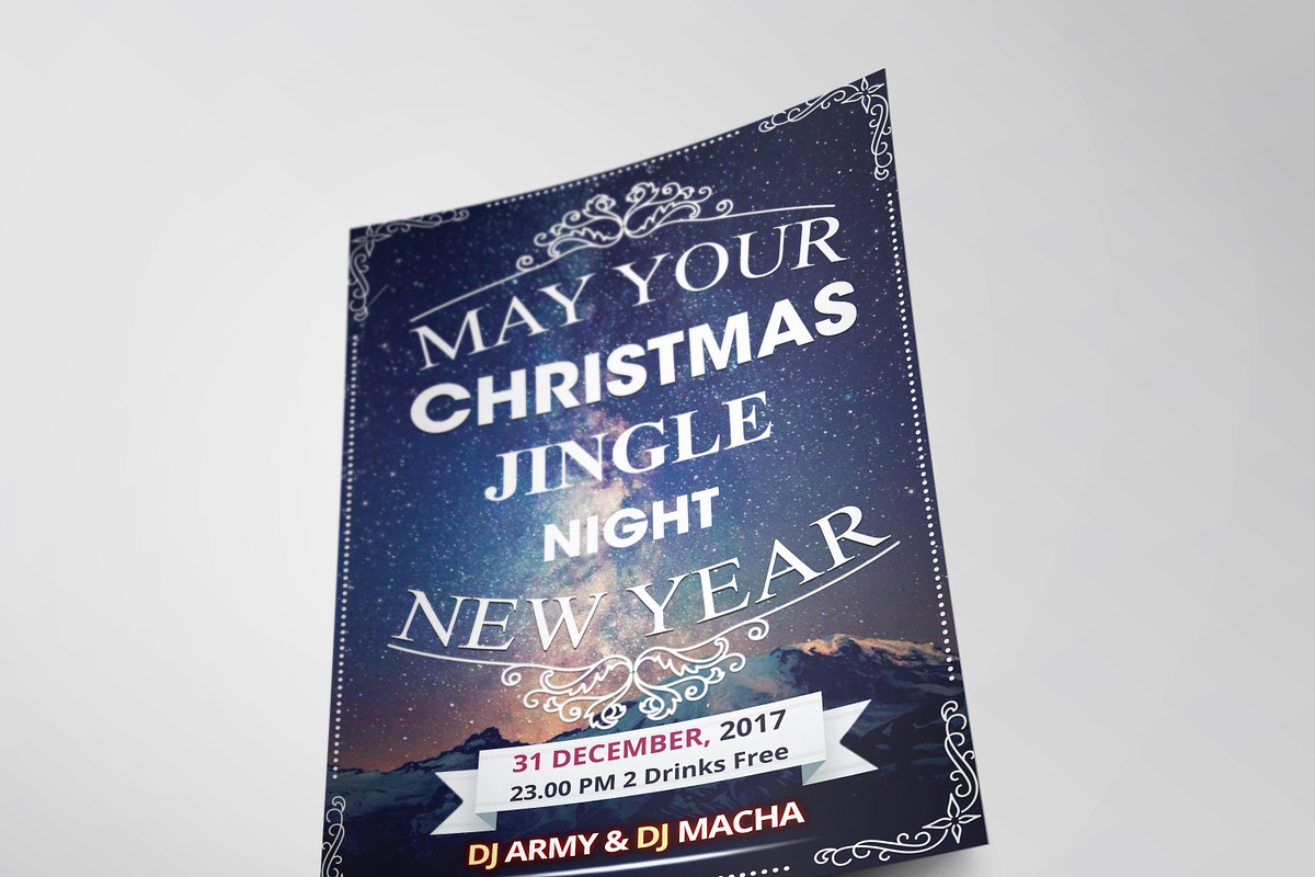 Christmas Party Flyer Template Vol.5, a Flyer Template by ErsanK