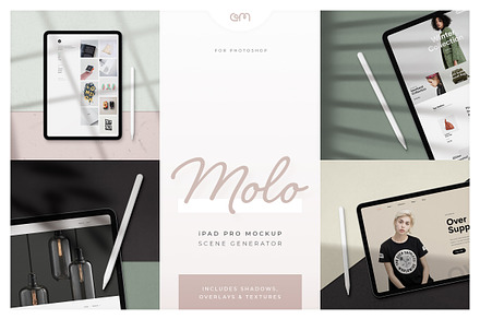 Molo - iPad Pro Scene Creator, an iPad Mockup by AM Studio