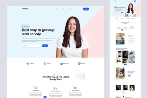 Sannly - Agency Website Design