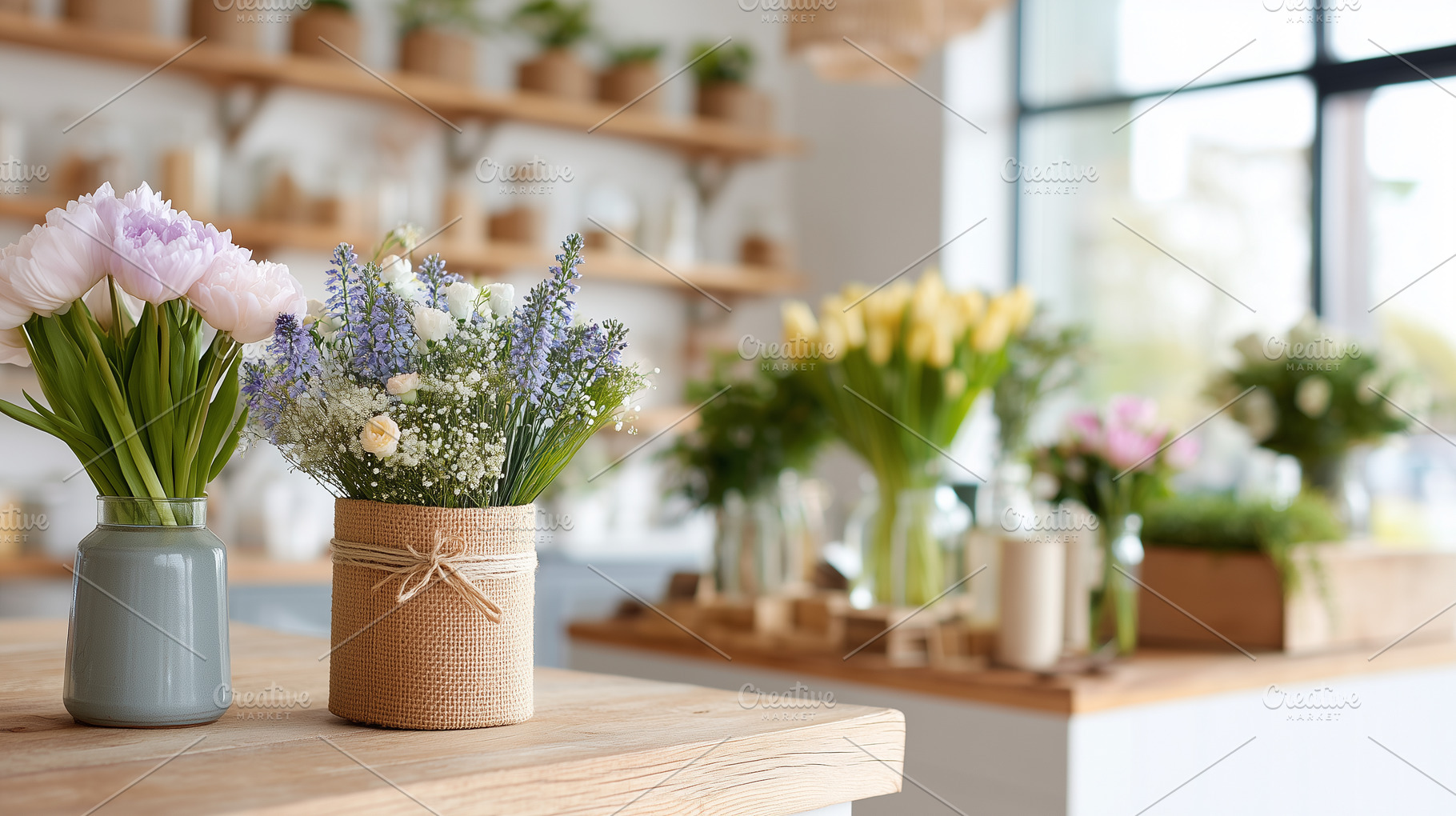 Fresh pastel tulips and delicate, a Nature Photo by MistyDay
