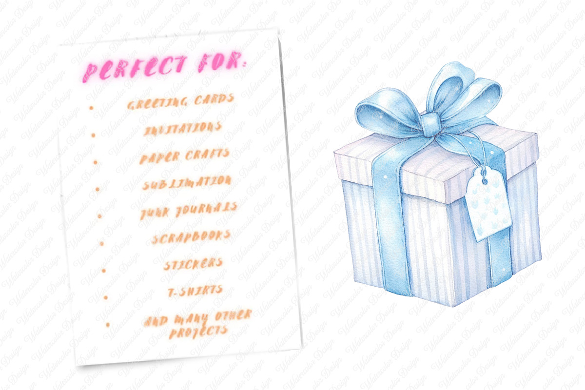 Watercolor Blue Baby Shower PNG Clip, an Illustration by Watercolor design (Photo 10 of 12)