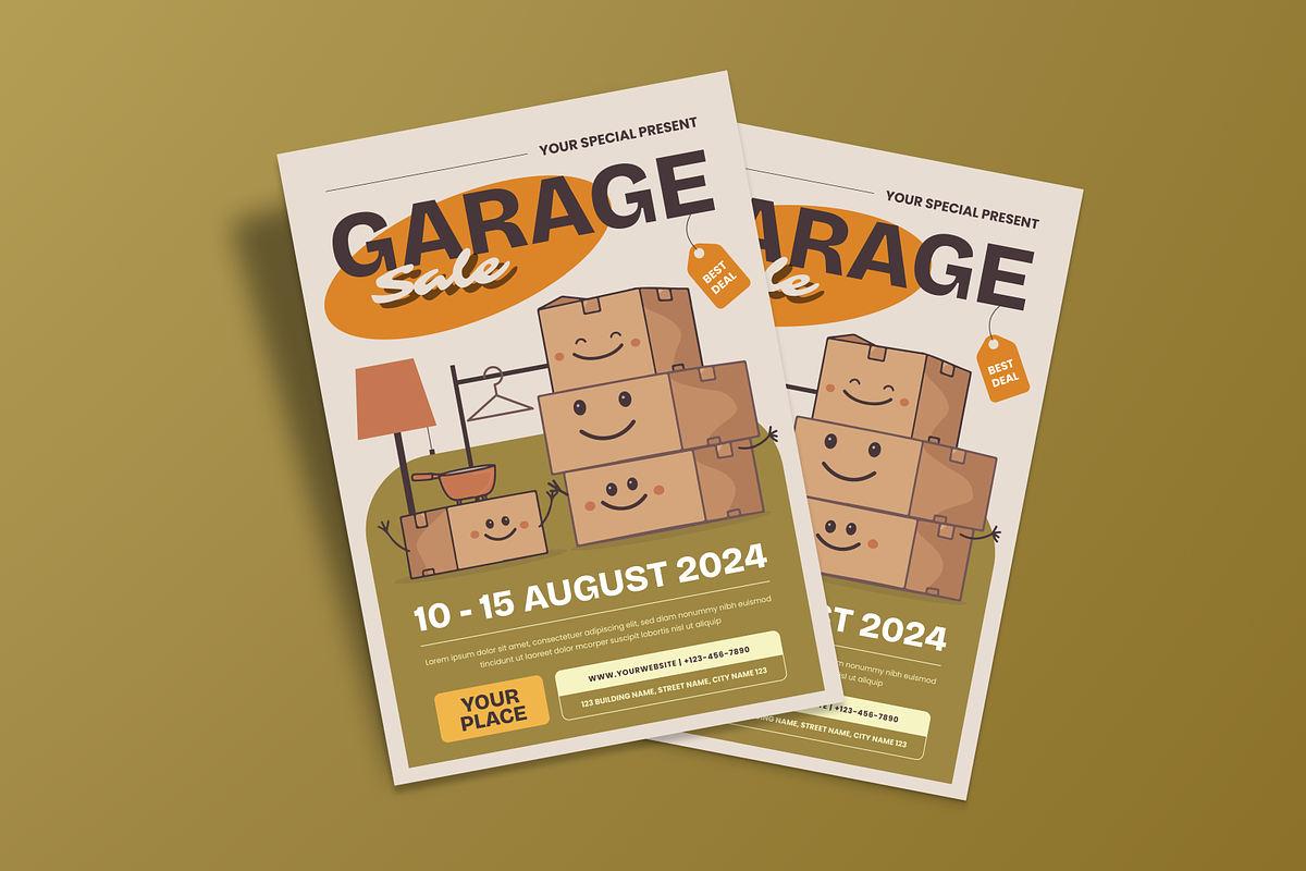 Illustration Garage Sale Flyer, a Flyer Template by MMPixelCraft (Photo 5 of 5)
