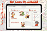 Cute Cat Christmas Sticker Set, a Graphic by Dori Debreceni draws (Thumbnail 2 of 4)